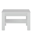 Novi Coffee Table with shelf in Alpine White by Lavishway | Coffee Tables-41720
