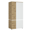 Luci 4 Doors Wardrobe with LED Lighting by Lavishway | Wardrobes-34738