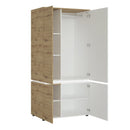 Luci 4 Doors Wardrobe with LED Lighting by Lavishway | Wardrobes-34739