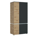 Luci 4 Doors Wardrobe with LED Lighting by Lavishway | Wardrobe-34727