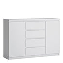 Fribo White 2 Doors & 4 Drawers Sideboard by Lavishway | Sideboards-34473