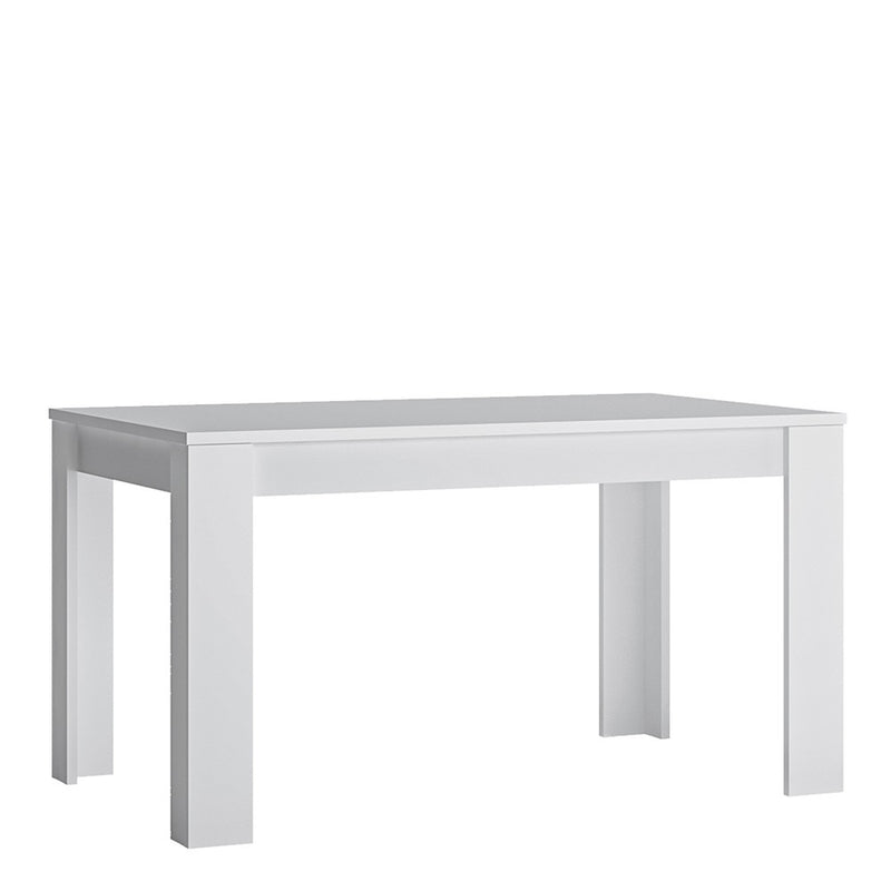 Fribo Extendable White Wooden Dining Table by Lavishway | Dining Tables-34458