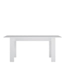 Fribo Extendable White Wooden Dining Table by Lavishway | Dining Tables-34459