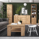 Fribo 2 Doors & 4 Drawers Wide Oak Sideboard by Lavishway | Sideboards-34449