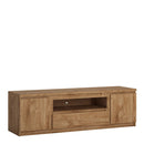 Fribo 2 Doors & 1 Drawers Wide TV Oak Cabinet by Lavishway | TV Units Cabinets-34442