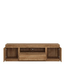 Fribo 2 Doors & 1 Drawers Wide TV Oak Cabinet by Lavishway | TV Units Cabinets-34443