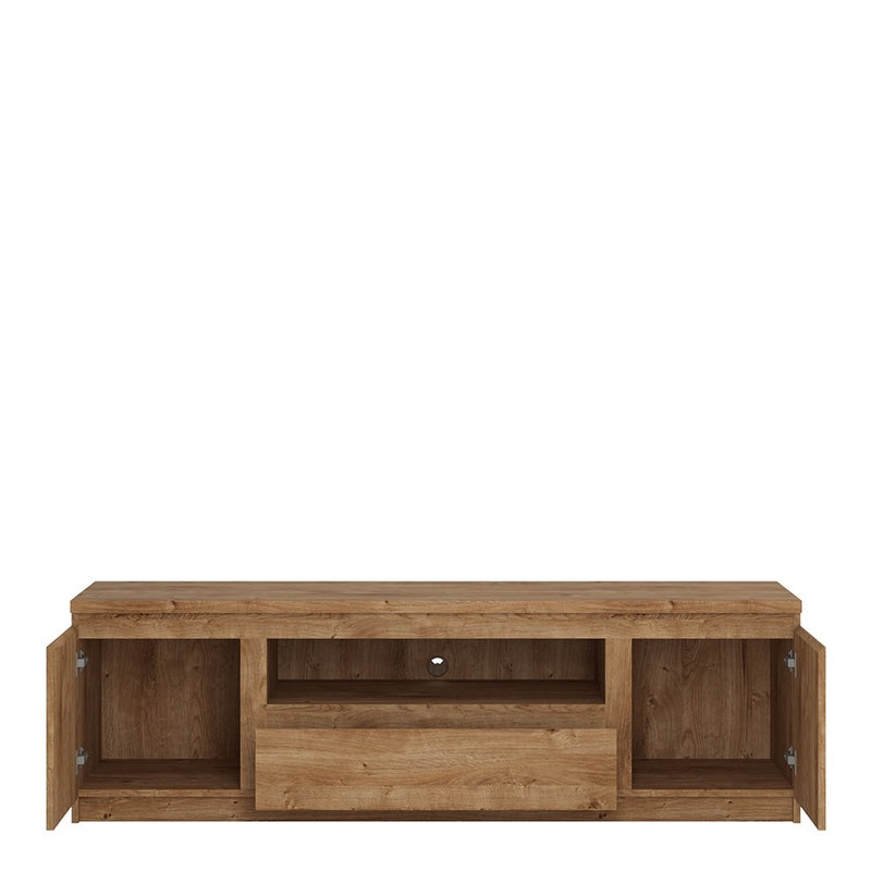 Fribo 2 Doors & 1 Drawers Wide TV Oak Cabinet by Lavishway | TV Units Cabinets-34443