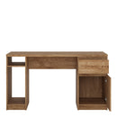 Fribo 1 Door & 1 Drawer Pedestal Oak Desk by Lavishway | Desk Pedestals-34427