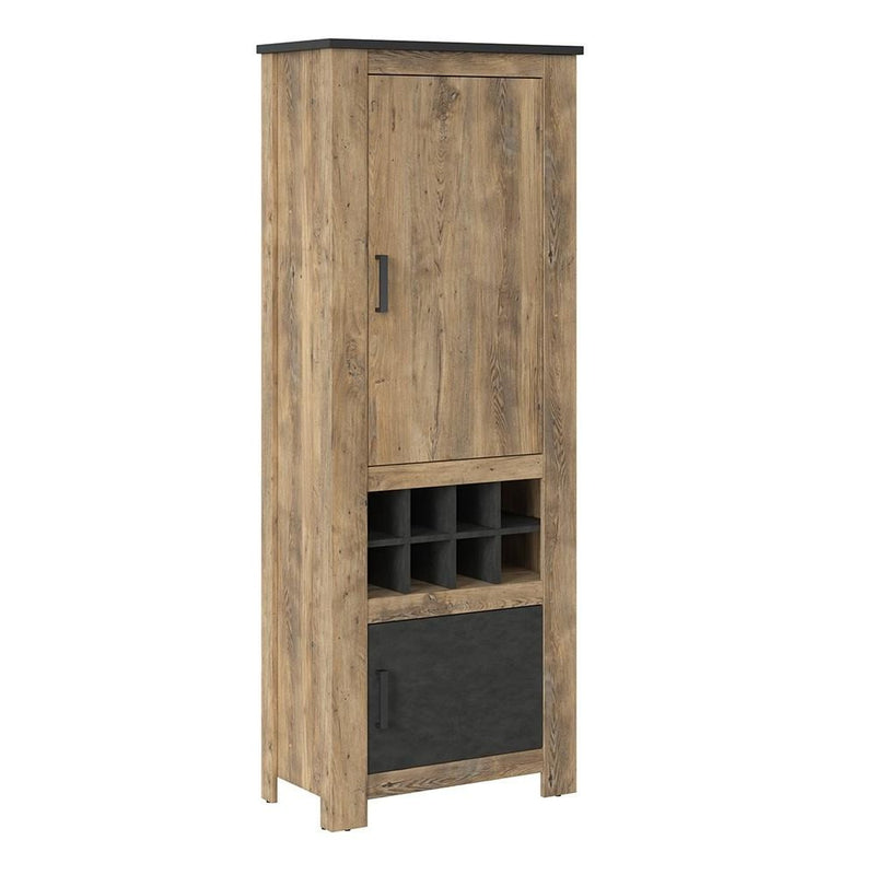 Rapallo 2 Door Cabinet with Wine Rack Cabinet by Lavishway | Wine Racks-34420