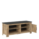 Rapallo Chestnut and Grey 1 Door TV Unit by Lavishway | TV Units Cabinets-35096