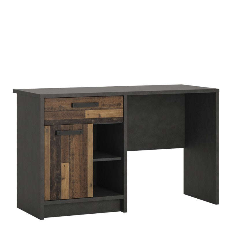 Brooklyn Walnut 1 Door & 1 Drawer Desk by Lavishway | Walnut Desks