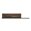 Brooklyn Walnut & Dark Matera Grey Wall Shelf by Lavishway | Wall Shelf