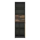 Brooklyn Walnut & Dark Matera Grey Bookcase by Lavishway | Bookcases & Shelves