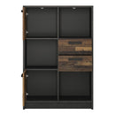 Brooklyn 2 Doors & 2 Drawers Low Bookcase by Lavishway | Bookcases & Shelves