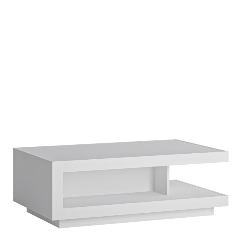 Lyon Designer White & High Gloss Coffee Table by Lavishway | Coffee Table