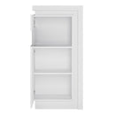 Lyon White High Gloss Wide Display Cabinet by Lavishway | Display Cabinet