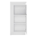 Lyon White Right-Handed Wide Display Cabinet by Lavishway | Display Cabinet