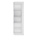 Lyon Tall High Gloss Narrow Display Cabinet by Lavishway | Display Cabinets