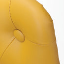 Rocco Leather Yellow Office Chair by Lavishway | Leather Chairs-37535