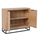 Swellegant Industrial Oak 2 Doors Sideboard by Lavishway | Sideboards-36638