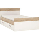 4Kids Single Storage Bed With Lilac Handles by Lavishway | Wooden Beds-44941