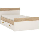 4Kids Single Storage Bed With Orange Handles by Lavishway | Wooden Beds-44779