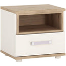 4Kids Bedside Cabinet with Lilac Handles by Lavishway | Bedside Tables-44949