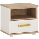 4Kids Bedside Cabinet With Orange Handles by Lavishway | Bedside Tables-44771