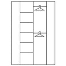 4Kids Corner Wardrobe in Opalino Handles by Lavishway | Wardrobe-45059