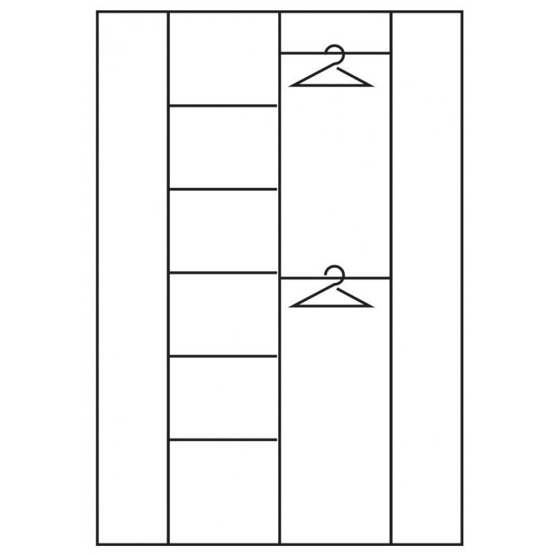 4Kids Corner Wardrobe in Opalino Handles by Lavishway | Wardrobe-45059