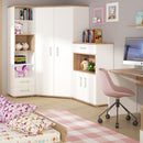 4Kids Corner Wardrobe in Lemon Handles by Lavishway | Wardrobe-44922