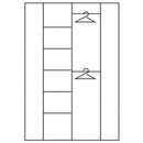 4Kids Corner Wardrobe in Orange Handles by Lavishway | Wardrobe-44872