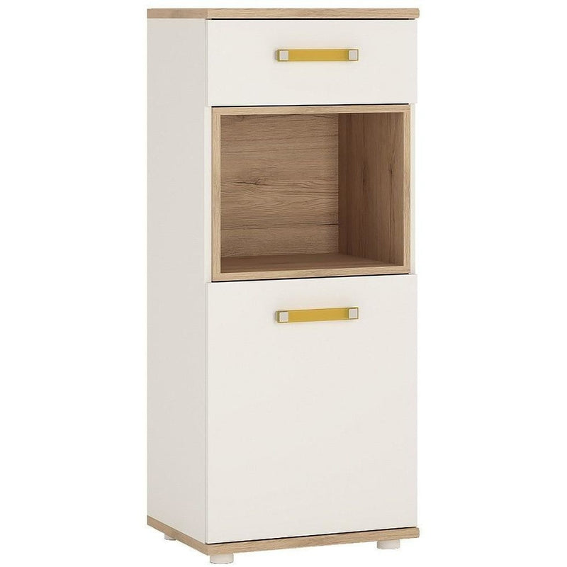 4Kids Narrow Cabinet with Orange Handles by Lavishway | Cupboards & Cabinets-44809