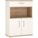 4Kids Tall Cupboard with Lilac Handles by Lavishway | Cupboards & Cabinets-44966