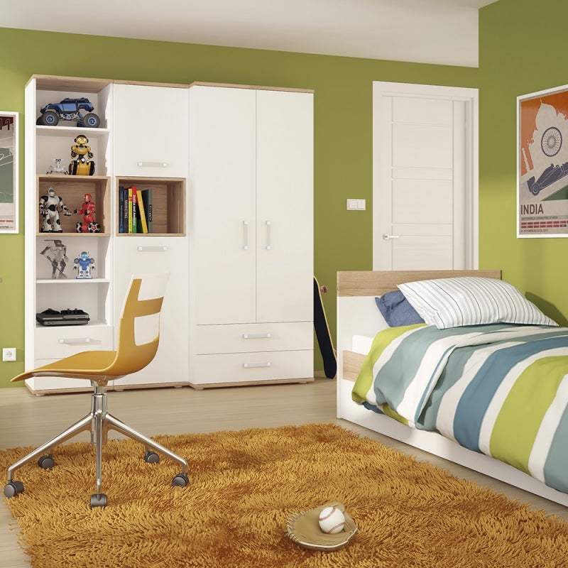 4Kids Wardrobe with Opalino Handles by Lavishway | Wardrobe-45082