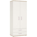 4Kids Wardrobe with Lilac Handles by Lavishway | Wardrobe-45001