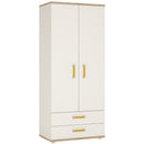 4Kids Wardrobe with Orange Handles by Lavishway | Wardrobe-44866