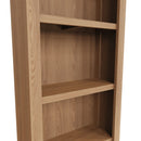 Guildford Solid Oak Large Narrow Bookcase by Lavishway | Book Shelves and Cabinets-32030