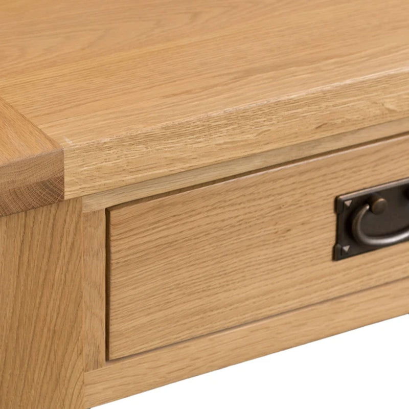 Chunky Oak 2 Drawer Large Coffee Table by Lavishway | Coffee Tables-37168