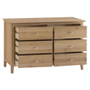 Nordic Classic Oak 6 Drawers Chest by Lavishway | Chest Of Drawers-32325