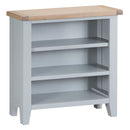 Tattershall Oak Top Grey Small Wide Bookcase by Lavishway | Book Shelves and Cabinets-33086