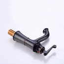 Oil Rubble Black Copper Bathroom Sink Tap by Lavishway | Bathroom Faucet-48857