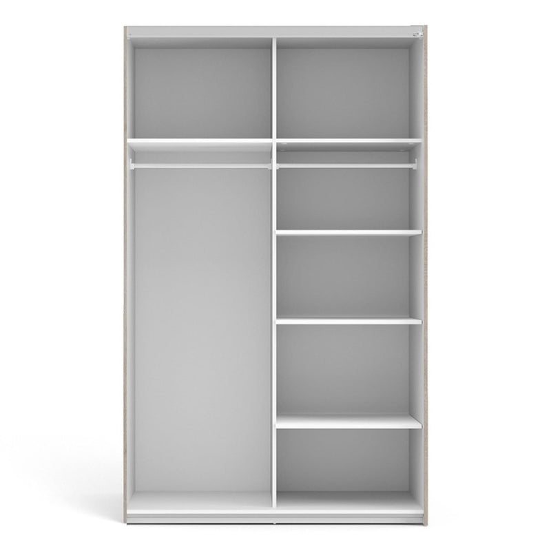 Verona Truffle Oak Finish Sliding Wardrobe by Lavishway | Wardrobe-28640