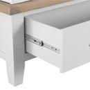 Tattershall Oak Top Large White Wardrobe by Lavishway | Wardrobe-32929