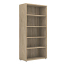 Prima Oak Finish 4 Shelves Bookcase by Lavishway | Book Shelves and Cabinets-29285