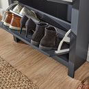 Blue Painted 2 Door 1 Drawer Shoe Cabinet by Lavishway | Shoe Cabinets-43244