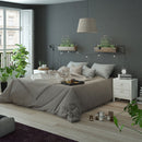 Madrid White 2 Drawers Bedside Table by Lavishway | Bedside Tables-29544