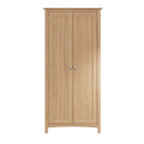 Guildford Solid Oak 2 Doors Hanging Wardrobe by Lavishway | Wardrobe-36803