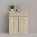 Naia Oak Finish Wooden 1 Drawer Sideboard by Lavishway | Sideboards-29406