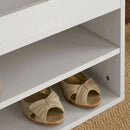 Shoe Storage Wooden Bench in White by Lavishway | Shoe Cabinets-38920